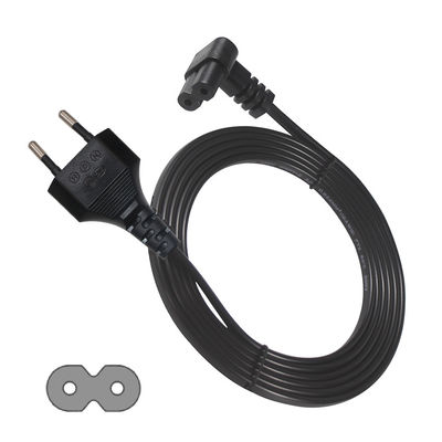Италия 2 Pin Ac Plug Европейский кабель C7 Коннектор расширение Psu Ноутбук Корд питания Eu 2-PIN C7
