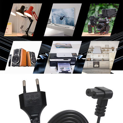 Италия 2 Pin Ac Plug Европейский кабель C7 Коннектор расширение Psu Ноутбук Корд питания Eu 2-PIN C7