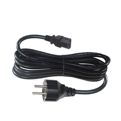 0.75MM Европейский кабель питания с расширением VDE 3PIN Schuko Plug To C13 Netsnoer