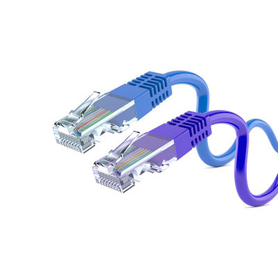 Синий голый медный провод RJ45 до RJ45 24AWG 25ft Cat6 Ethernet Patch Cable