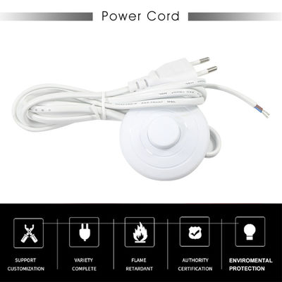 Соляная лампочка Стойка AC кабель Электрический Euro Foot Floor Switch Vde Одобрение Снятое Eu Power Cord