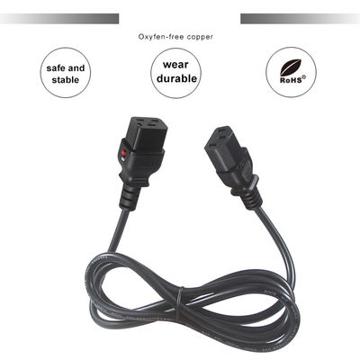KUNCAN Замыкаемая формованная силовая труба Iec 320 Lock C19 To C13 Plug Ac кабель
