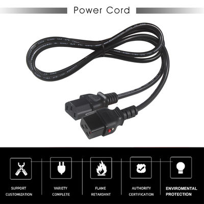 KUNCAN Замыкаемая формованная силовая труба Iec 320 Lock C19 To C13 Plug Ac кабель