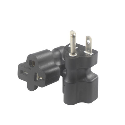 Адаптер питания KUNCAN NEMA 5-15P to 5-15R 5-20R, черный ABS