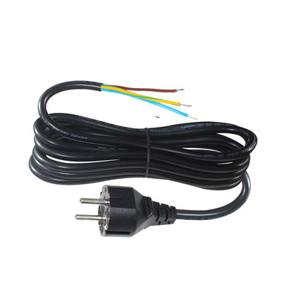 3pin H05vv-f 3g 0,75mm2 Vde Ac 3pin Снятый и консервированный кабель питания