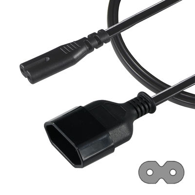 2FT VDE EU 2Pin женский разъем к IEC 60320 C7 женский расширительный шнур