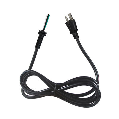Открытый проводный разъем Северная Америка Канада Кабель питания 3Pin Nema 5 15P расширительный кабель