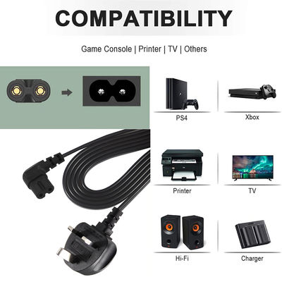 Великобритания Подключается к IEC C7 Power Cord 250V 10A PVC Jacket
