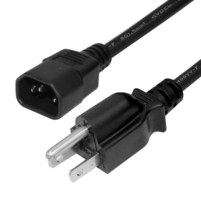 Нема 515P до C14 расширительные кабели Ac 3 Pin Prong Sjt Svt 16Awg Pvc USB кабель питания