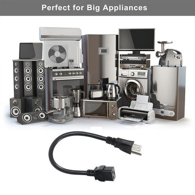 3 штифта Sjt с кабелем Sjtw Iec 320 C19 до Nema 5-15p 3 штифта Lock Ac расширение 5ft 6ft