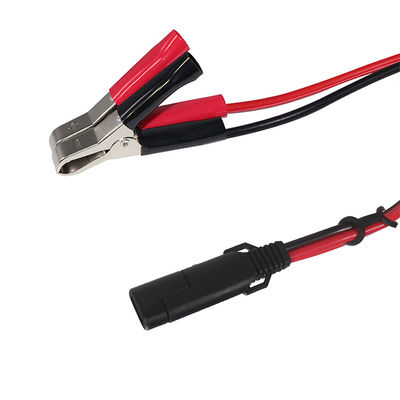 Sae зарядное проволока расширения кабеля с 12v на выключенный переключатель 14awg к аллигатору клип 2pin быстрые батареи аккумулятор зажимы