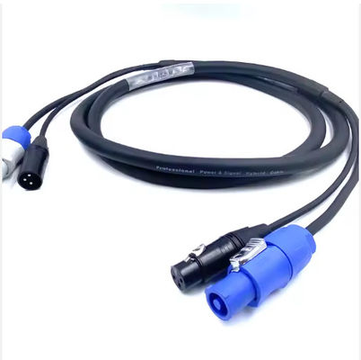 3-прицепный XLR к Powercon True1 гибридный кабель 12A 250V
