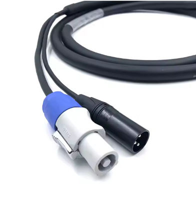 3-прицепный XLR к Powercon True1 гибридный кабель 12A 250V