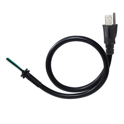 Шнур питания NEMA 5-15P - SR с 3 контактами, 18-14AWG, черный