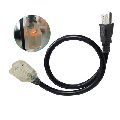 6-футовый NEMA 5-15P до 5-15R 3-проходный расширительный шнур 16AWG 125V