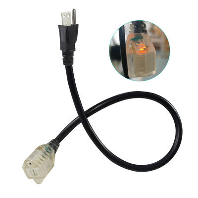 6-футовый NEMA 5-15P до 5-15R 3-проходный расширительный шнур 16AWG 125V