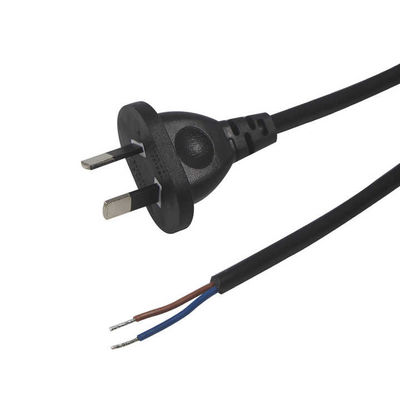 AU 2P / 3P до отрезанного 2C / 3C силового кабеля 1.2M Черный H05VV-F