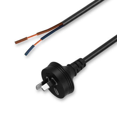 AU 2P / 3P до отрезанного 2C / 3C силового кабеля 1.2M Черный H05VV-F