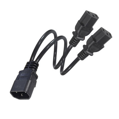 16AWG Heavy Duty C14 to 2xC13 Power Cord for Server/Industrial Equipment 300V 10A ROHS Certified 3 Prong Plug (Страничный провод для серверов/промышленного оборудования)