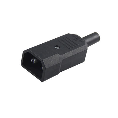 IEC 60320 C14 Коннектор питания 10A 250V V0 Огнеупорный