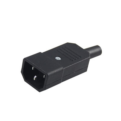 IEC 60320 C14 Коннектор питания 10A 250V V0 Огнеупорный