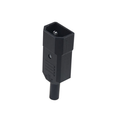 IEC 60320 C14 Коннектор питания 10A 250V V0 Огнеупорный
