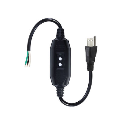 Электрический кабель промышленного класса 18AWG NEMA 5-15P с защитой RCD и голыми концами проводов для машин / бытовых приборов
