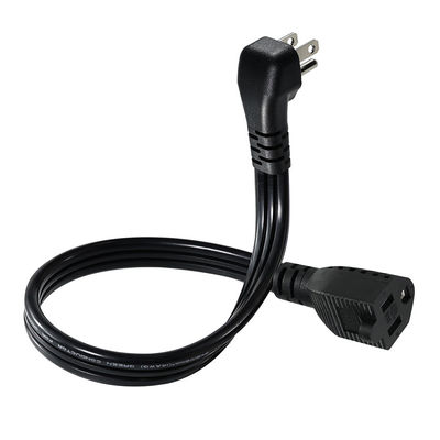 14 AWG SPT-3 Плоский проволочный электропровод NEMA 5-15P до 5-15R Прямая кнопка 15A 125V Гибкий кабель для промышленного / домашнего использования