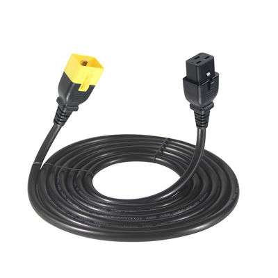 Блокирующий удлинитель питания C19 на C20, 16A 250В, 14AWG