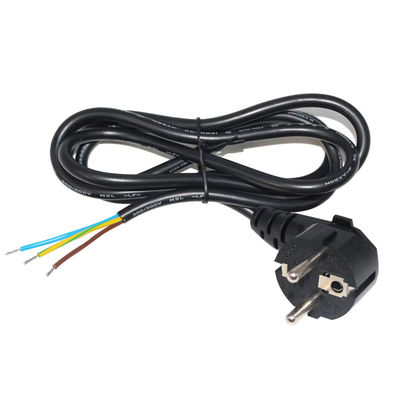 Европейский штепсель Schuko Open End Power Cord 10A 250V Голая медная проволока для промышленного/домашнего использования Соответствует требованиям CE RoHS