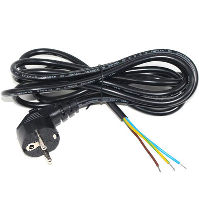 Европейский штепсель Schuko Open End Power Cord 10A 250V Голая медная проволока для промышленного/домашнего использования Соответствует требованиям CE RoHS