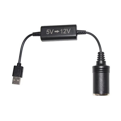 5V до 12V USB автомобильный адаптер кабель Step Up Converter кабель с розеткой для сигаретного зажигателя, для телефона GPS Dash Cam, 24W безопасное заряжение