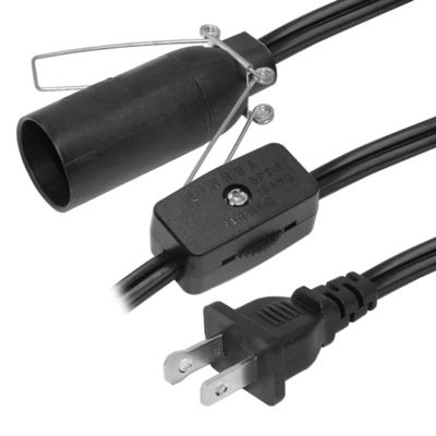 Адаптер NEMA 1-15P к лампе E14 с выключателем 250 В 10 А