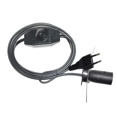 Премиум EU Plug E14 Bulb Holder Cable с регулируемым переключателем диммера для потолочных светильников AC 250V 5A