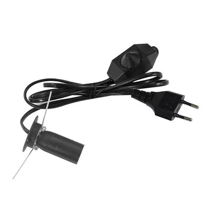 Премиум EU Plug E14 Bulb Holder Cable с регулируемым переключателем диммера для потолочных светильников AC 250V 5A