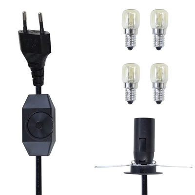 Премиум EU Plug E14 Bulb Holder Cable с регулируемым переключателем диммера для потолочных светильников AC 250V 5A