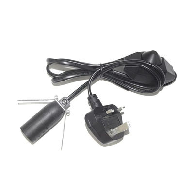 UK Plug E14 Adapter Cable с регулируемым переключателем диммера и сертификацией CE - BS1363 Standard Safety Lighting Accessories