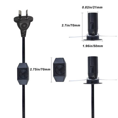 Регулируемый вращающийся держатель лампочки E14 с выключателем AU Plug & Dimmer для освещения дома / офиса, 110-250V IP20 (сертификация CE)