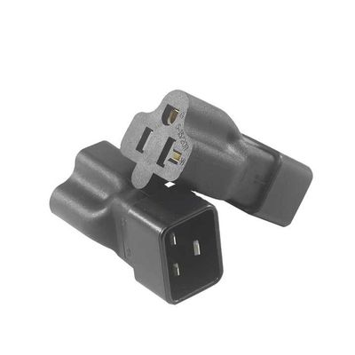 NEMA 5-15R к IEC 320 C20 Конвертерный адаптер для центра обработки данных / промышленного использования, 250V 15A прочный разъем питания