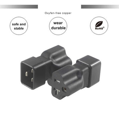 NEMA 5-15R к IEC 320 C20 Конвертерный адаптер для центра обработки данных / промышленного использования, 250V 15A прочный разъем питания