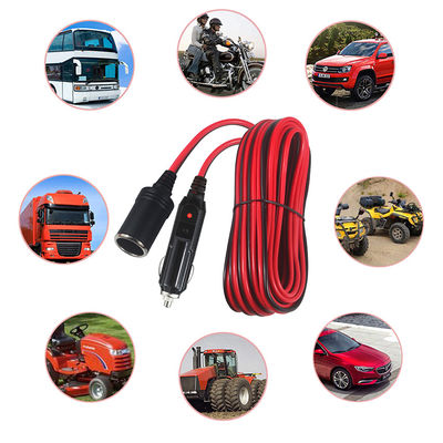 12V 24V автомобильный сигаретный зажигалка расширение кабеля мужчина к женщине
