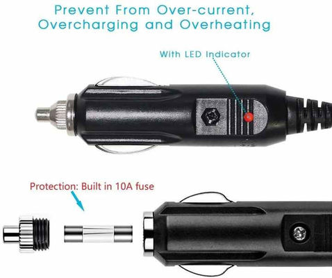 Универсальный автомобильный сигаретный зажигалка для OBD2 Диагностический кабель для автомобильного сканера с сертификатом безопасности 16ft 12V-24V