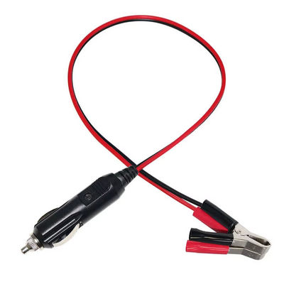 12V/24V Сигаретный зажигалка к зажимам аккумулятора Кабель адаптера для автомобильного аварийного питания Солнечное зарядное устройство 16AWG