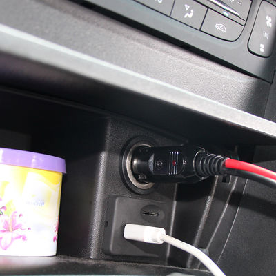 Кабель для зарядки автомобилей 12V для зарядки автомобилей 16AWG для быстрого зарядки и защиты от перегрузки (черный)