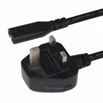 UK to C7 Power Cord Cable 1.5M 250V 2.5A 18AWG Гибкий ПВХ для Nintendo Switch / динамиков / адаптера питания для ноутбуков