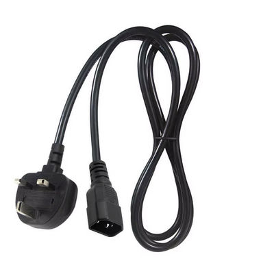 UK to C14 Power Cord 1.2M 250V 10A 16AWG Shielded Cable for UPS/Server Rack/Medical Device (IP67/RoHS/BS1363) - защищённый кабель для UPS/серверной стойки/медицинского устройства