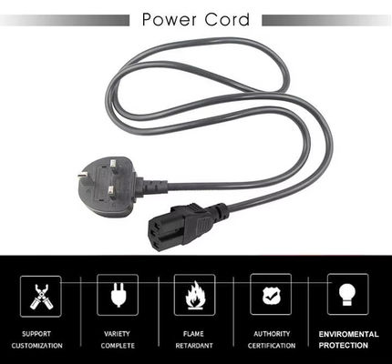 UK C15 Power Cord 3-Pin Plug to IEC C15 Cable for Industrial Appliances (Великобритания C15 Электрический кабель с трехприцепным разъемом к кабелю IEC C15 для промышленных приборов)