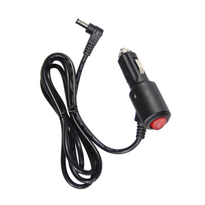 12V / 24V угловое зарядное устройство для автомобилей с переключателем включения и выключения - 90-градусный контактный электропровод для зарядки автомобильной электроники и USB-устройств