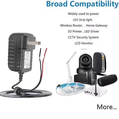 US Plug AC Power Cord to Bare Wire 2 Prong NEMA 1-15P to Stripped End Cable for LED Driver/ Power Supply/ DIY (Включается в кабель переменного тока для обнаженного провода)