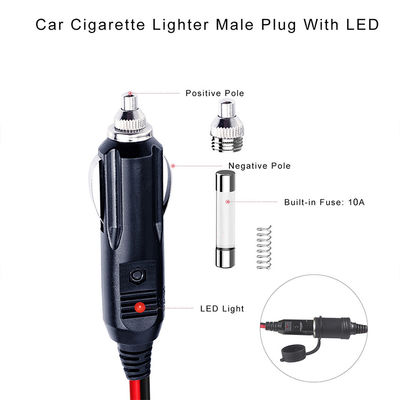 12V 24V двойной розетки автомобильного сигаретного зажигателя разделитель адаптер расширение для внедорожника грузовика фургона питания зарядного устройства расширение питания